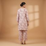 Blush Abstract Print Embellished Co-Ord Set
